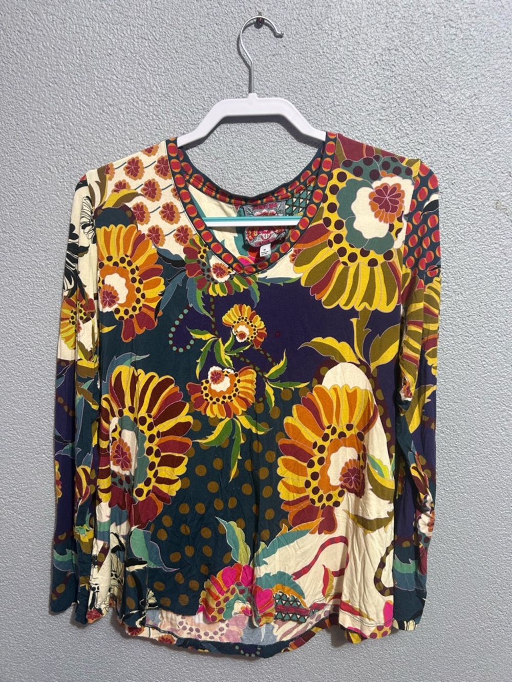 Johnny Was Janie Long sleeve swing tee size medium - Picture 5 of 12